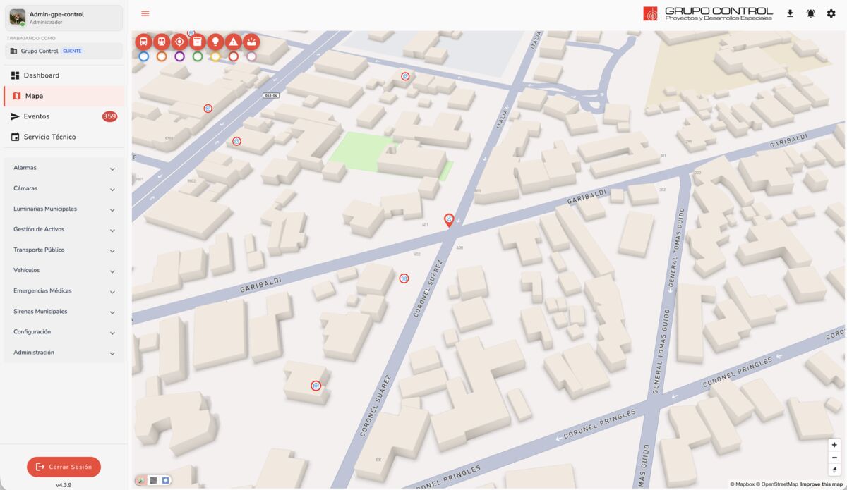 IRIX - Vista general del mapa